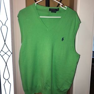Men’s green sweater vest